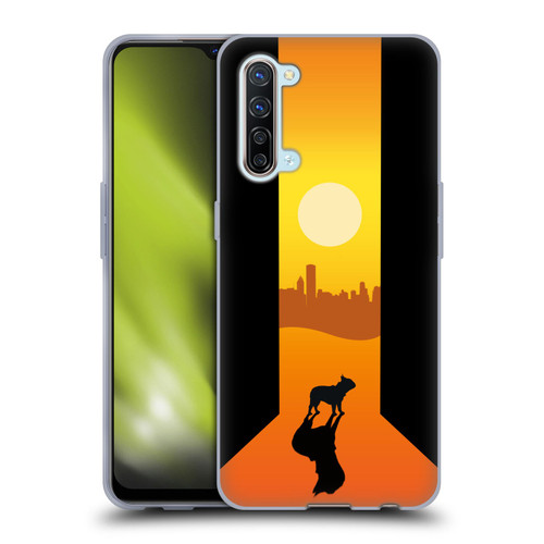 Klaudia Senator French Bulldog 2 Shadow At Sunset Soft Gel Case for OPPO Find X2 Lite 5G