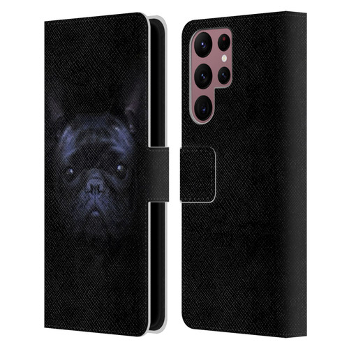 Klaudia Senator French Bulldog 2 Darkness Leather Book Wallet Case Cover For Samsung Galaxy S22 Ultra 5G