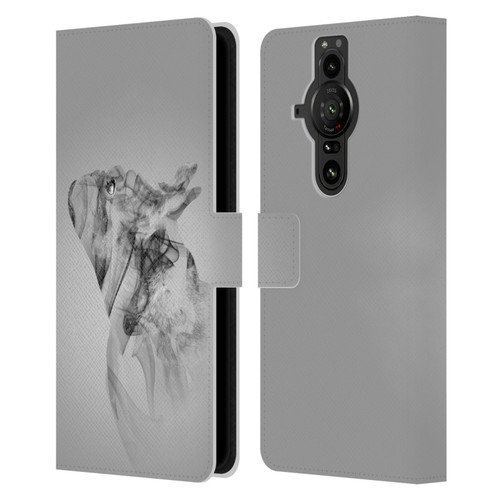 Klaudia Senator French Bulldog 2 Emotions Leather Book Wallet Case Cover For Sony Xperia Pro-I