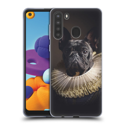 Klaudia Senator French Bulldog 2 King Soft Gel Case for Samsung Galaxy A21 (2020)