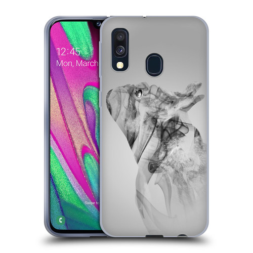 Klaudia Senator French Bulldog 2 Emotions Soft Gel Case for Samsung Galaxy A40 (2019)