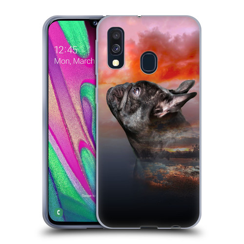 Klaudia Senator French Bulldog 2 Reminisce Soft Gel Case for Samsung Galaxy A40 (2019)