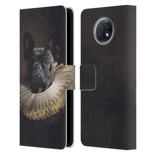 Klaudia Senator French Bulldog 2 King Leather Book Wallet Case Cover For Xiaomi Redmi Note 9T 5G