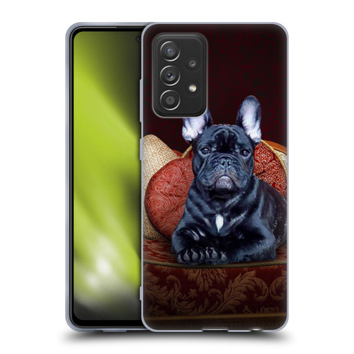 Klaudia Senator French Bulldog 2 Classic Couch Soft Gel Case for Samsung Galaxy A52 / A52s / 5G (2021)