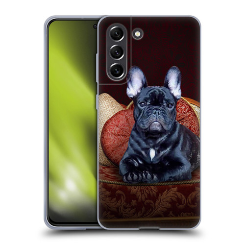 Klaudia Senator French Bulldog 2 Classic Couch Soft Gel Case for Samsung Galaxy S21 FE 5G