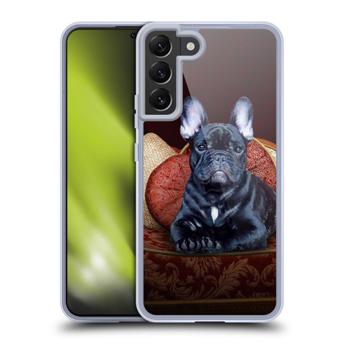 Klaudia Senator French Bulldog 2 Classic Couch Soft Gel Case for Samsung Galaxy S22+ 5G