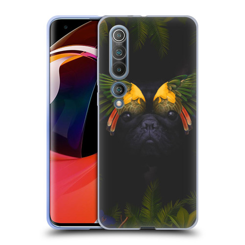 Klaudia Senator French Bulldog 2 Bird Feathers Soft Gel Case for Xiaomi Mi 10 5G / Mi 10 Pro 5G