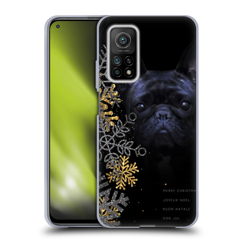 Klaudia Senator French Bulldog 2 Snow Flakes Soft Gel Case for Xiaomi Mi 10T 5G