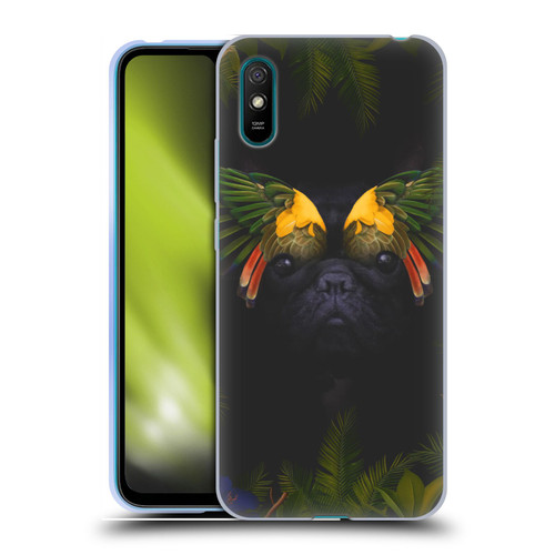 Klaudia Senator French Bulldog 2 Bird Feathers Soft Gel Case for Xiaomi Redmi 9A / Redmi 9AT