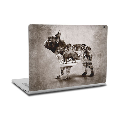 Klaudia Senator French Bulldog Vintage Vinyl Sticker Skin Decal Cover for Microsoft Surface Book 2