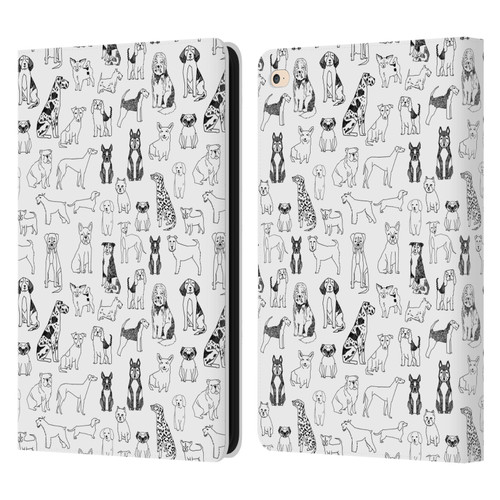 Andrea Lauren Design Animals Canine Line Leather Book Wallet Case Cover For Apple iPad Air 2 (2014)