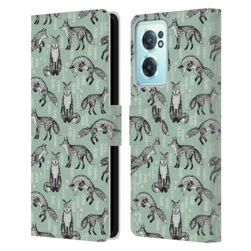 Andrea Lauren Design Animals Fox Leather Book Wallet Case Cover For OnePlus Nord CE 2 5G