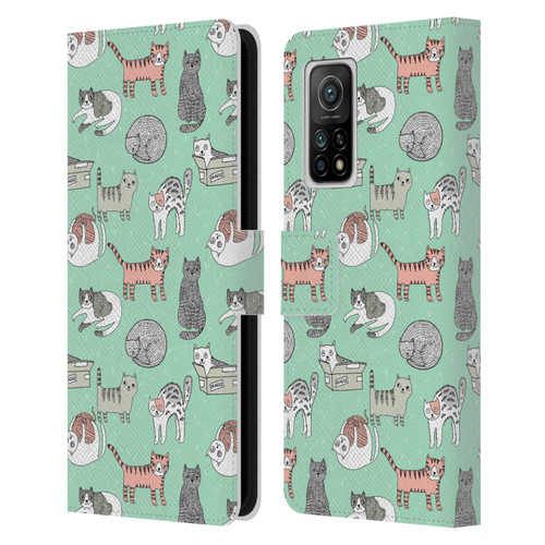 Andrea Lauren Design Animals Cats Leather Book Wallet Case Cover For Xiaomi Mi 10T 5G