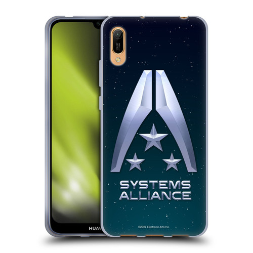 EA Bioware Mass Effect Graphics Systems Alliance Logo Soft Gel Case for Huawei Y6 Pro (2019)