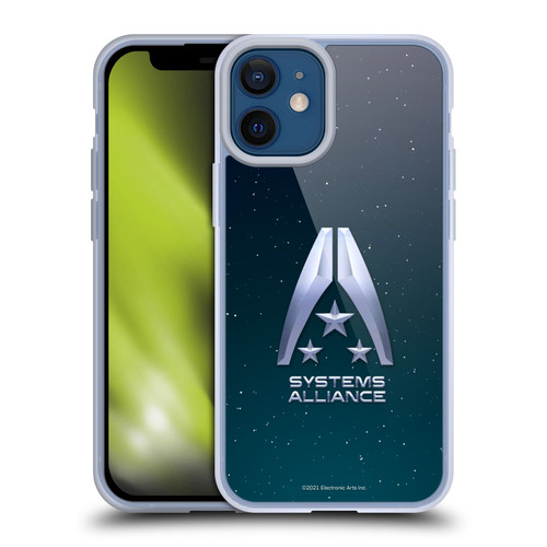 EA Bioware Mass Effect Graphics Systems Alliance Logo Soft Gel Case for Apple iPhone 12 Mini & MagSafe