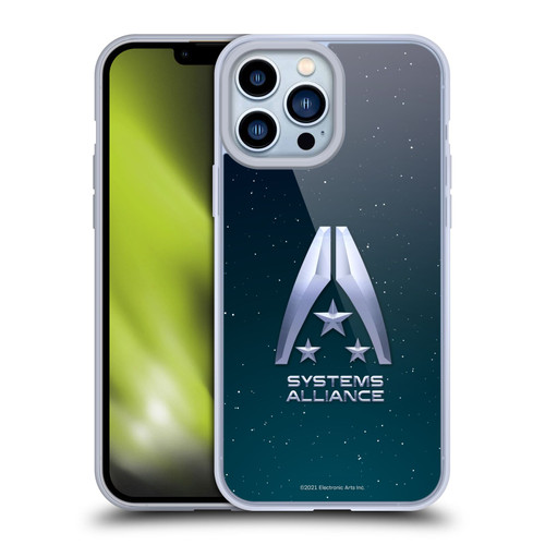 EA Bioware Mass Effect Graphics Systems Alliance Logo Soft Gel Case for Apple iPhone 13 Pro Max & MagSafe