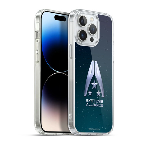 EA Bioware Mass Effect Graphics Systems Alliance Logo Soft Gel Case for Apple iPhone 13 Pro Max & MagSafe