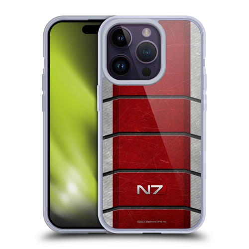 EA Bioware Mass Effect Graphics N7 Logo Armor Soft Gel Case for Apple iPhone 14 Pro & MagSafe