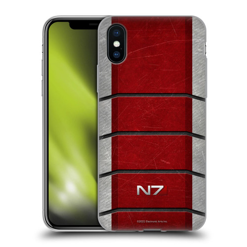 EA Bioware Mass Effect Graphics N7 Logo Armor Soft Gel Case for Apple iPhone X / iPhone XS