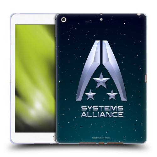 EA Bioware Mass Effect Graphics Systems Alliance Logo Soft Gel Case for Apple iPad 10.2 2019/2020/2021
