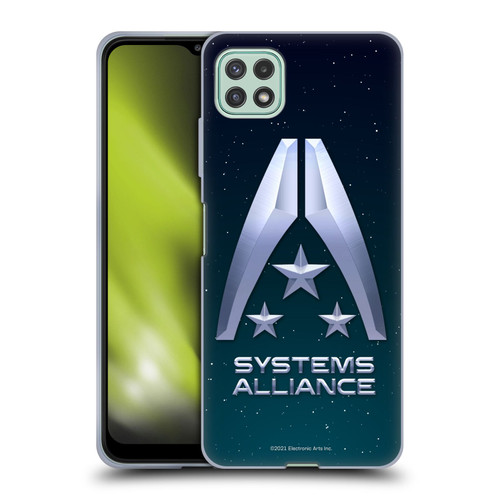 EA Bioware Mass Effect Graphics Systems Alliance Logo Soft Gel Case for Samsung Galaxy A22 5G / F42 5G (2021)