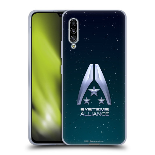 EA Bioware Mass Effect Graphics Systems Alliance Logo Soft Gel Case for Samsung Galaxy A90 5G (2019)