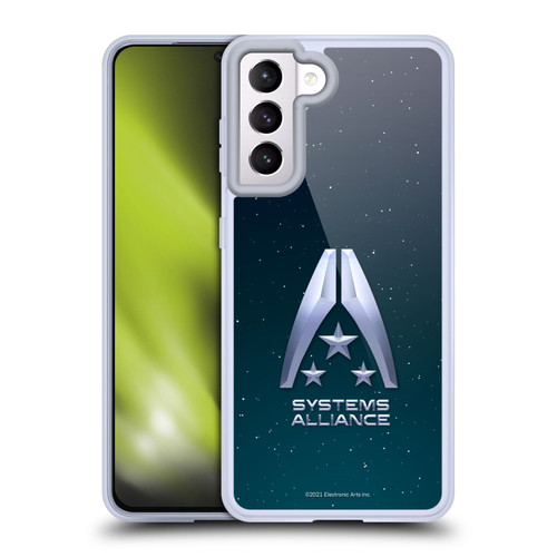 EA Bioware Mass Effect Graphics Systems Alliance Logo Soft Gel Case for Samsung Galaxy S21 5G