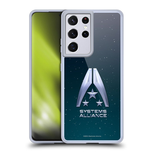 EA Bioware Mass Effect Graphics Systems Alliance Logo Soft Gel Case for Samsung Galaxy S21 Ultra 5G & MagSafe