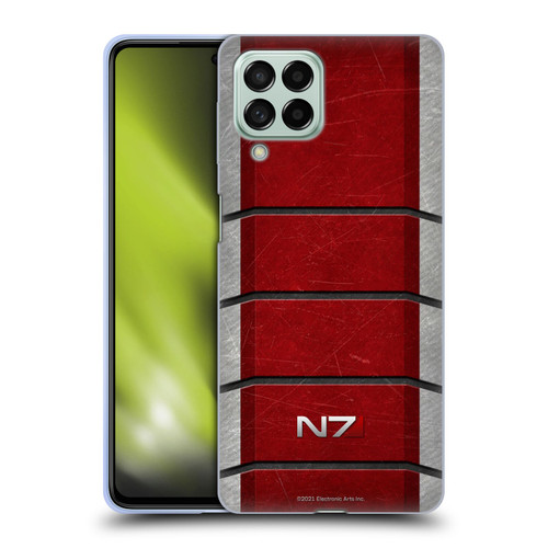 EA Bioware Mass Effect Graphics N7 Logo Armor Soft Gel Case for Samsung Galaxy M53 (2022)