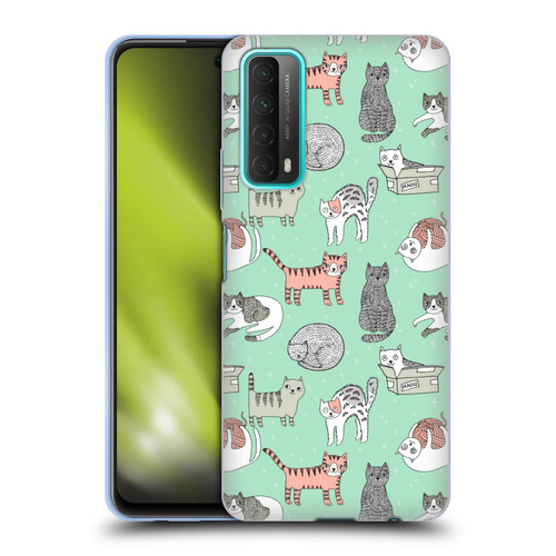 Andrea Lauren Design Animals Cats Soft Gel Case for Huawei P Smart (2021)