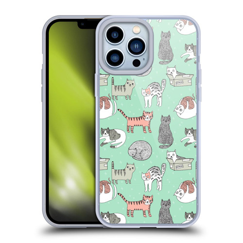 Andrea Lauren Design Animals Cats Soft Gel Case for Apple iPhone 13 Pro Max