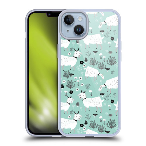 Andrea Lauren Design Animals Goats Soft Gel Case for Apple iPhone 14 Plus