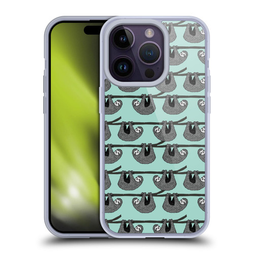 Andrea Lauren Design Animals Sloth Soft Gel Case for Apple iPhone 14 Pro