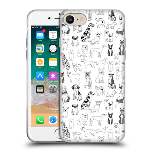 Andrea Lauren Design Animals Canine Line Soft Gel Case for Apple iPhone 7 / 8 / SE 2020 & 2022