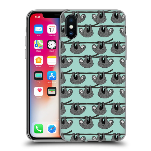 Andrea Lauren Design Animals Sloth Soft Gel Case for Apple iPhone X / iPhone XS