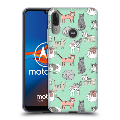 Andrea Lauren Design Animals Cats Soft Gel Case for Motorola Moto E6 Plus