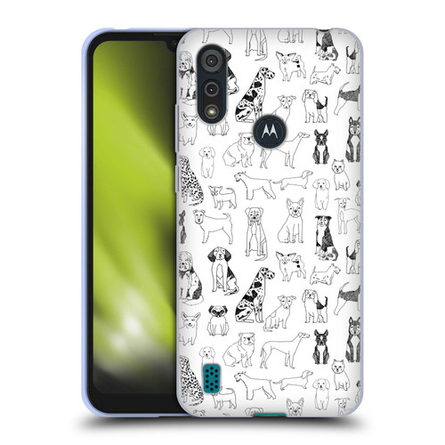 Andrea Lauren Design Animals Canine Line Soft Gel Case for Motorola Moto E6s (2020)