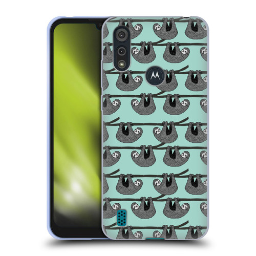 Andrea Lauren Design Animals Sloth Soft Gel Case for Motorola Moto E6s (2020)