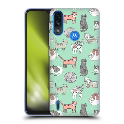 Andrea Lauren Design Animals Cats Soft Gel Case for Motorola Moto E7 Power / Moto E7i Power