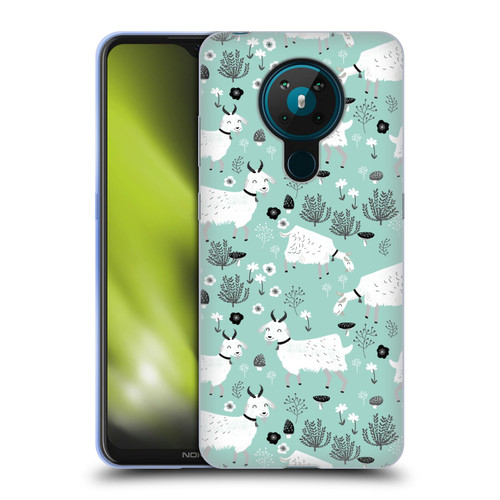 Andrea Lauren Design Animals Goats Soft Gel Case for Nokia 5.3