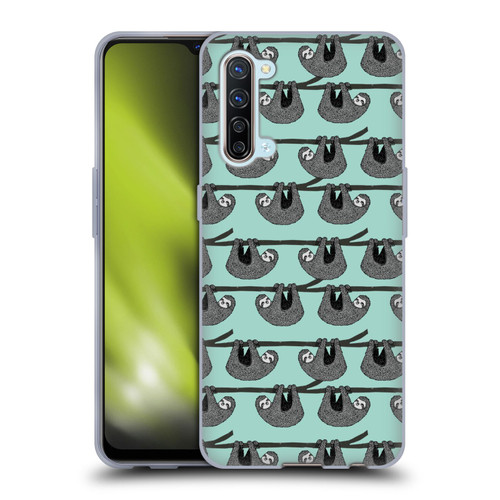 Andrea Lauren Design Animals Sloth Soft Gel Case for OPPO Find X2 Lite 5G