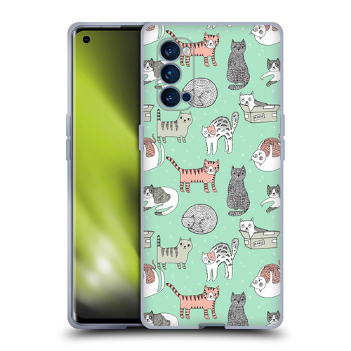 Andrea Lauren Design Animals Cats Soft Gel Case for OPPO Reno 4 Pro 5G