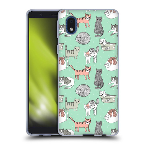 Andrea Lauren Design Animals Cats Soft Gel Case for Samsung Galaxy A01 Core (2020)