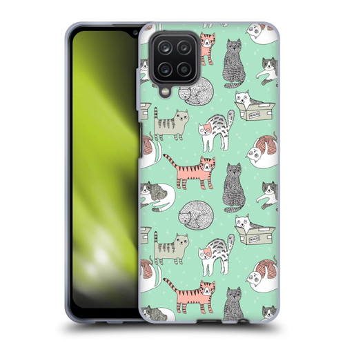 Andrea Lauren Design Animals Cats Soft Gel Case for Samsung Galaxy A12 (2020)