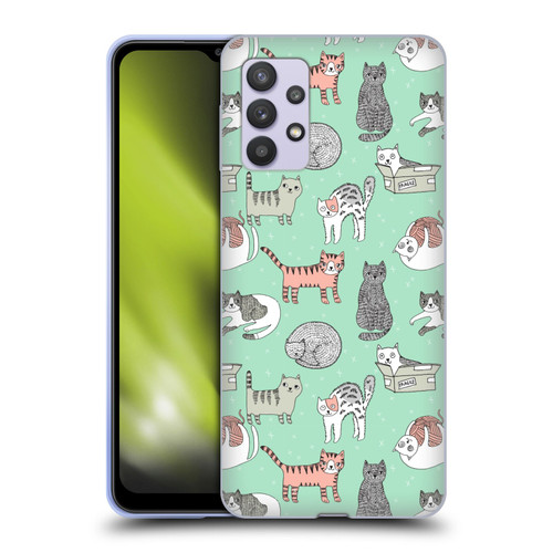 Andrea Lauren Design Animals Cats Soft Gel Case for Samsung Galaxy A32 5G / M32 5G (2021)