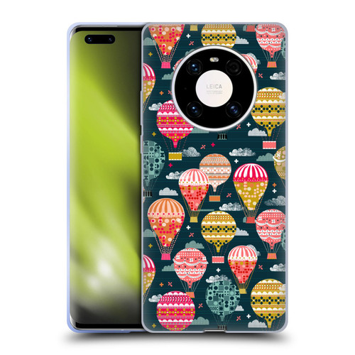 Andrea Lauren Design Assorted Hot Air Balloon Soft Gel Case for Huawei Mate 40 Pro 5G
