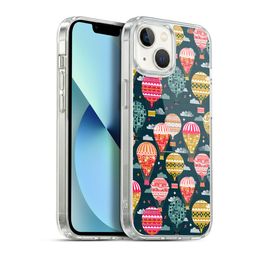 Andrea Lauren Design Assorted Hot Air Balloon Soft Gel Case for Apple iPhone 13