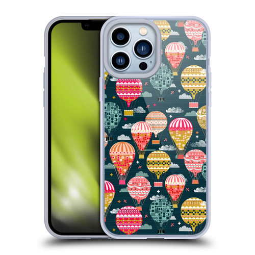 Andrea Lauren Design Assorted Hot Air Balloon Soft Gel Case for Apple iPhone 13 Pro Max