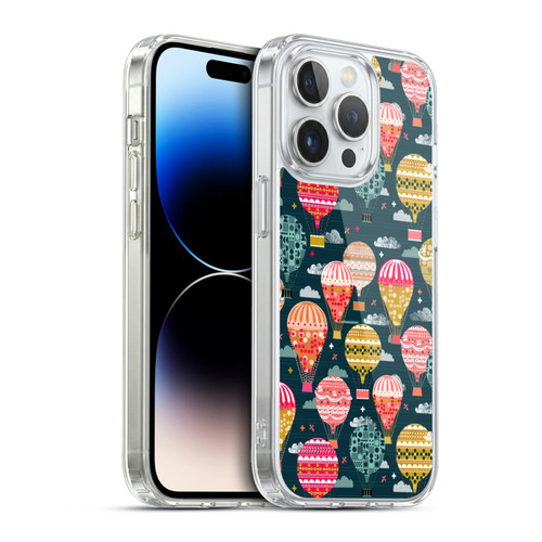 Andrea Lauren Design Assorted Hot Air Balloon Soft Gel Case for Apple iPhone 13 Pro & MagSafe