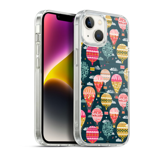Andrea Lauren Design Assorted Hot Air Balloon Soft Gel Case for Apple iPhone 14